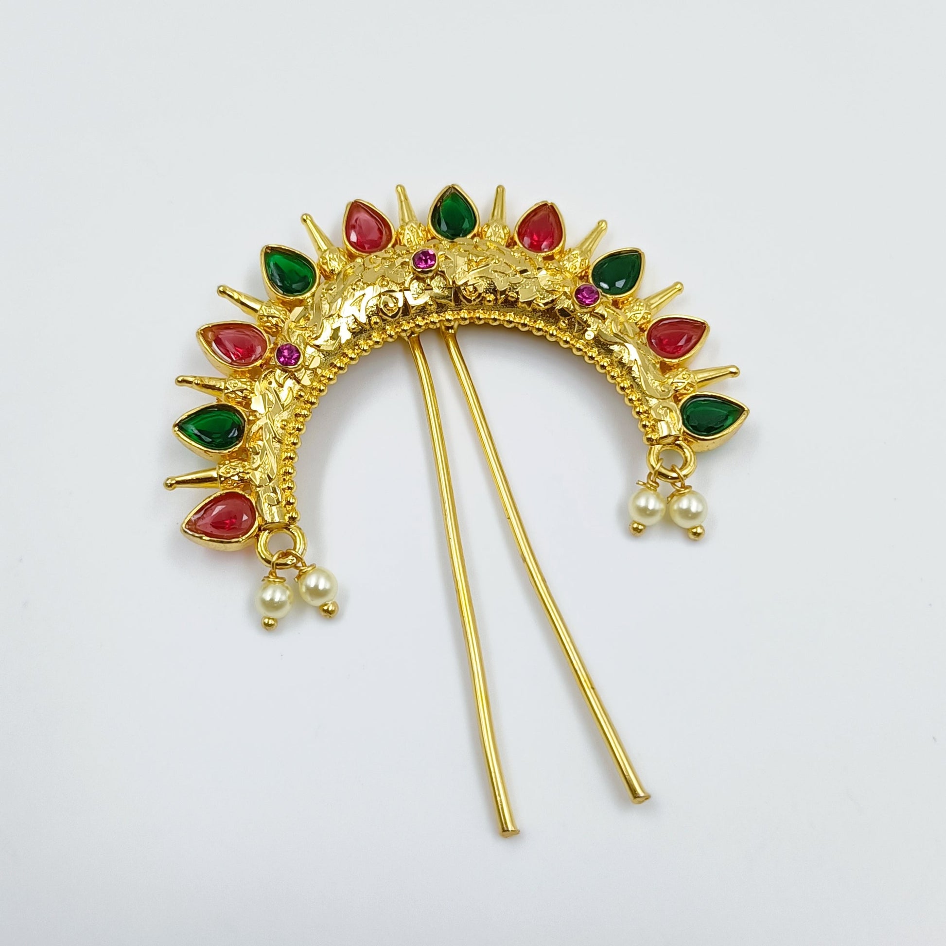 Trendy Half - Moon Design Hair Pin Shree Radhe Pearls