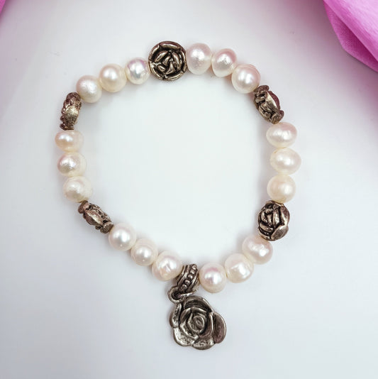 Un Even Fresh Water Pearls Fancy Bracelet Shree Radhe Pearls