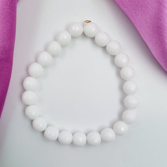 White Beads Fancy Bracelet Shree Radhe Pearls